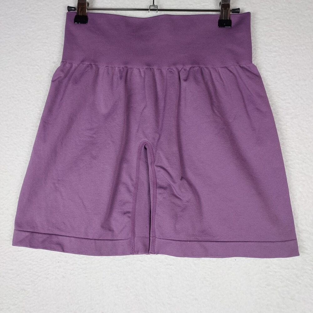 NVGTN Purple Athletic Shorts Womens Medium Nylon Spandex Pull On Stretch